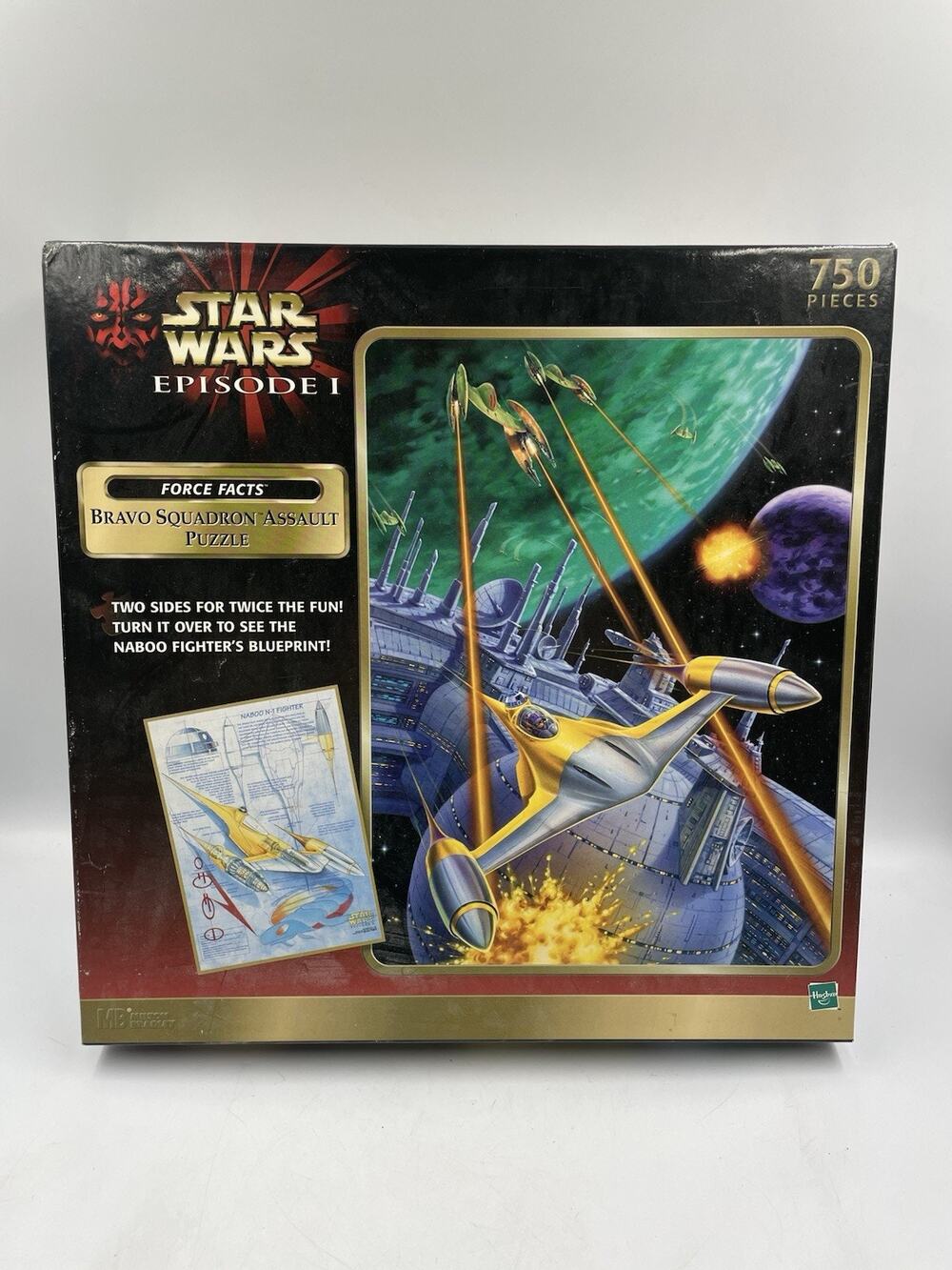 Star Wars - EPISODE I BRAVO SQUADRON, 750 Piece Puzzle, 1999, Hasbro, FAN CLUB